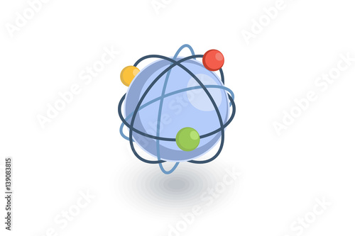 network, social media, global communication, internet isometric flat icon. 3d vector colorful illustration. Pictogram isolated on white background