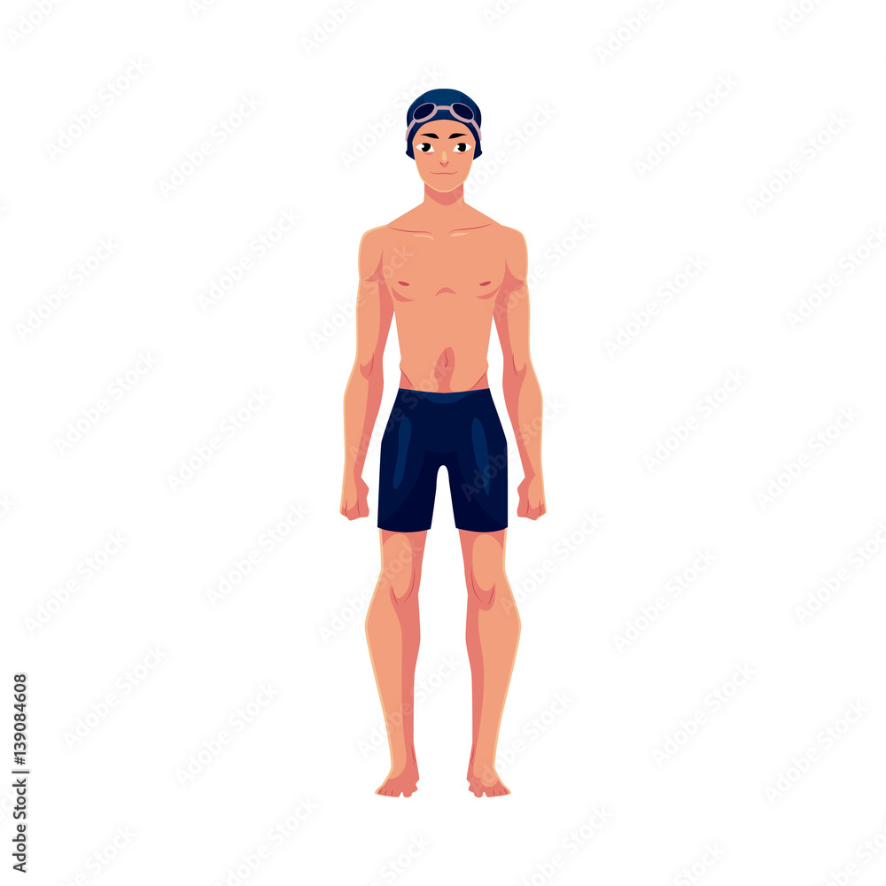 Person Swimming Cartoon