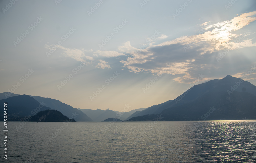 Varenna on lago Como sunset