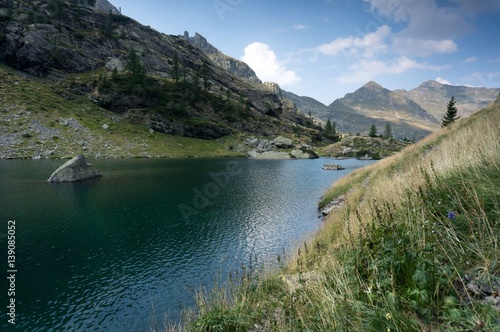 Romantic mountain lake in Alps © Pavel Bernshtam