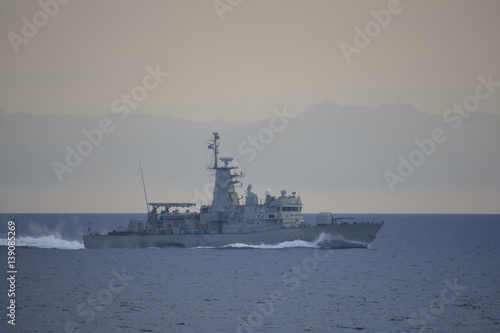 Greek Coast guard looking out for Refugees from Turkey