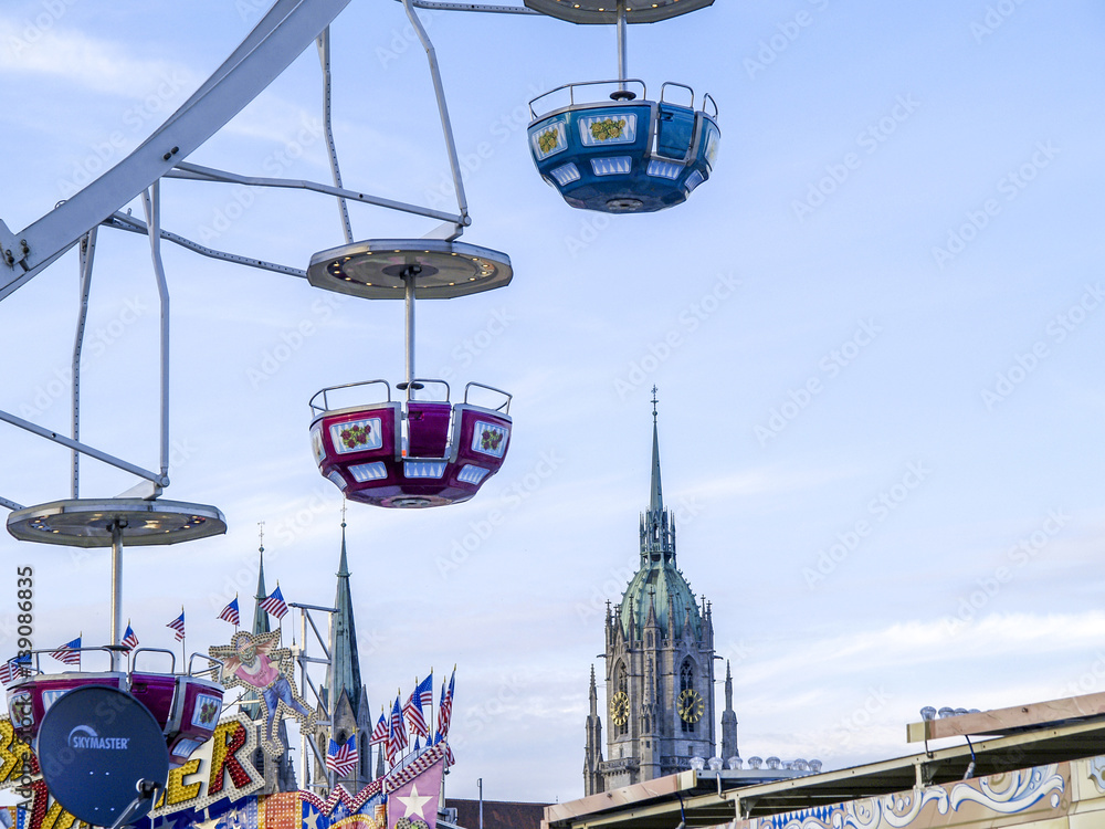 Munich, Wiesn, spring festival, Ferris wheel, Germany, Bavaria Munich, Wiesn, spring festival, Ferris wheel, Germany, Bavaria