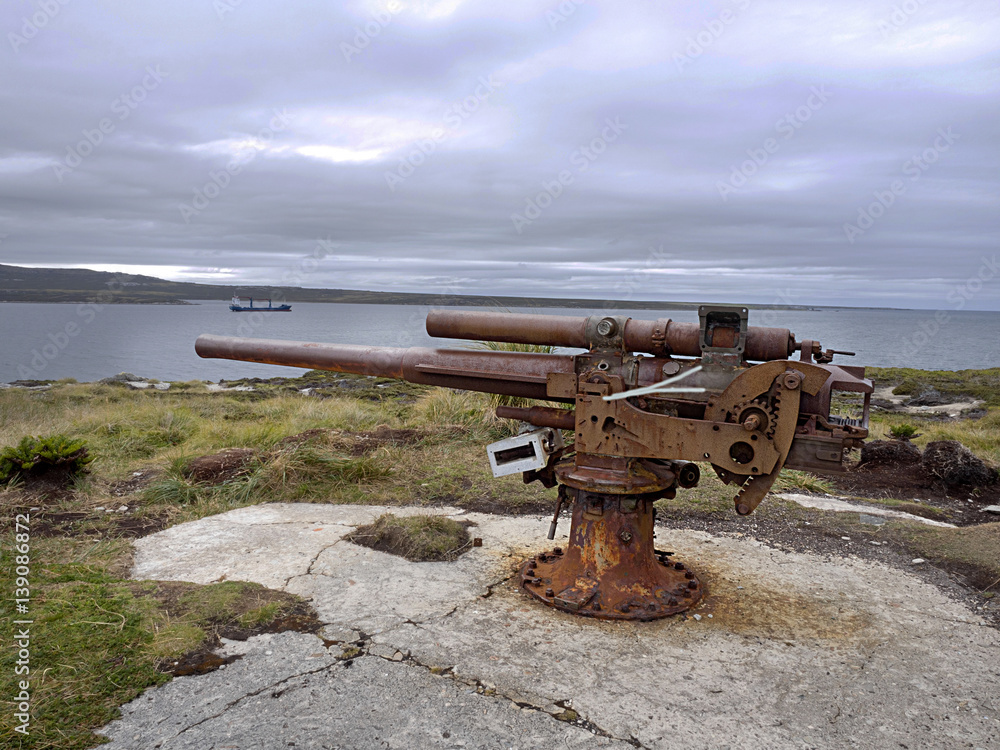 vestige of the war in the Falklands