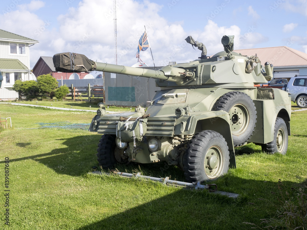Fototapeta premium vestige of the war in the Falklands
