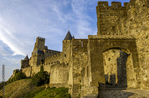 Carcassonne, medievial fortress, France, Languedoc Roussillon photo