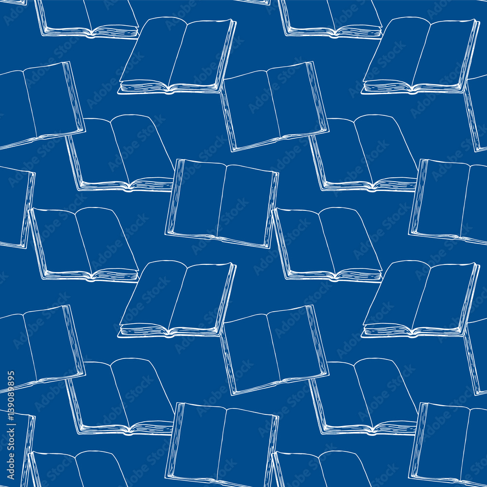 Seamless pattern with books. Seamless pattern with books.