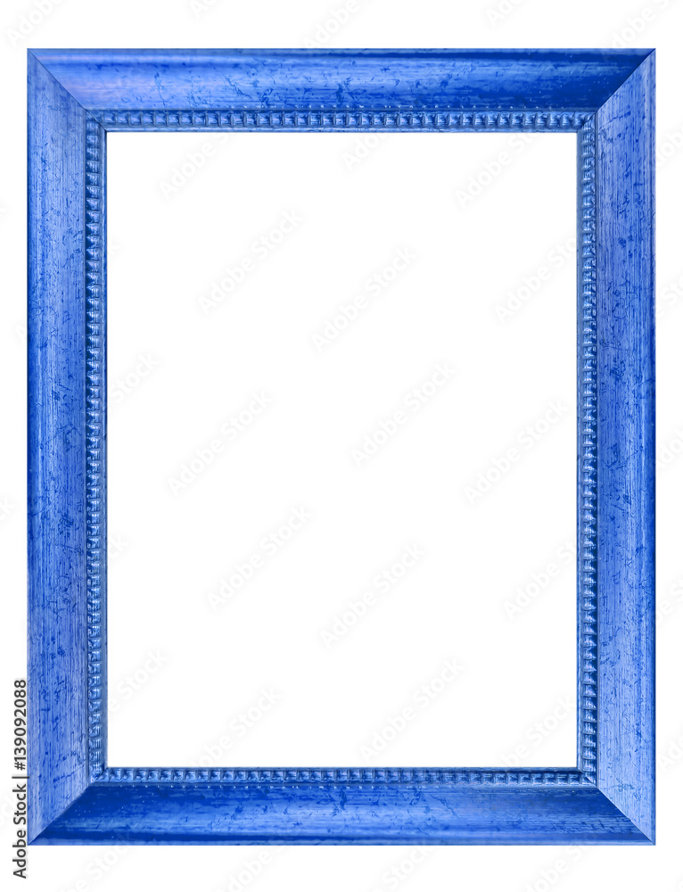 cadre bleu rectangulaire, fond blanc Stock Photo | Adobe Stock