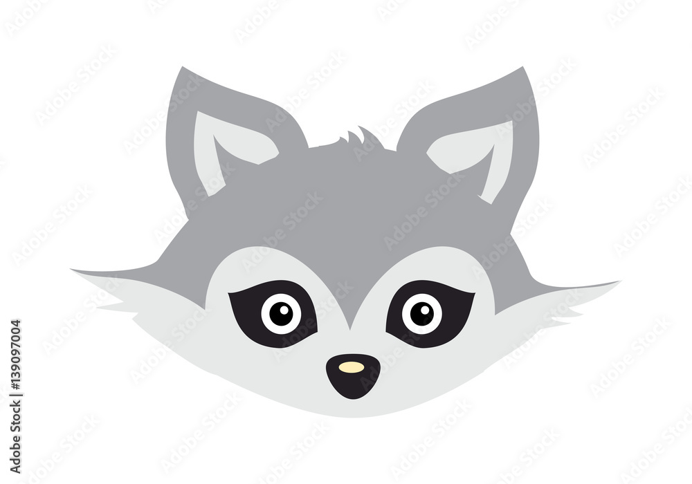 Wolf Animal Carnival Mask. Wild Gray Forest Dog. Wolf Animal Carnival Mask. Wild Gray Forest Dog.