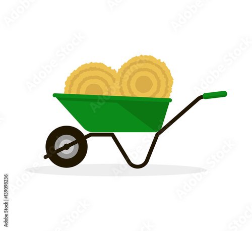 Wheelbarrow with Hay