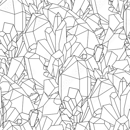 Cute graphic crystal pattern