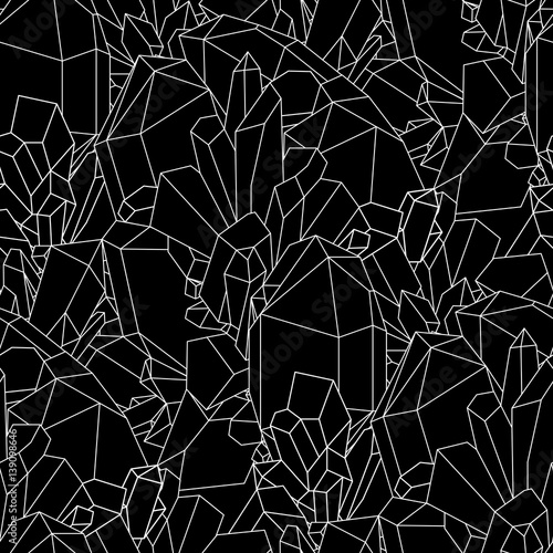 Cute graphic crystal pattern
