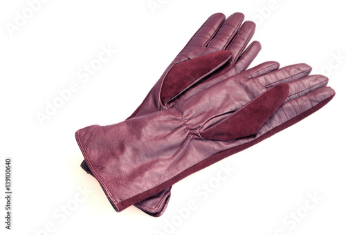 women's gloves, leather and suede