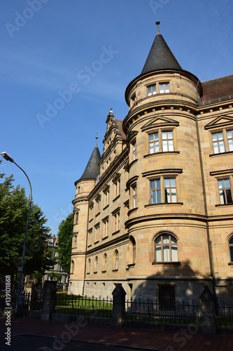 View in the historical town of Bamberg, Bavaria, region Upper Franconia, Germany