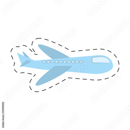 delivery airplane cargo service vector illustration eps 10