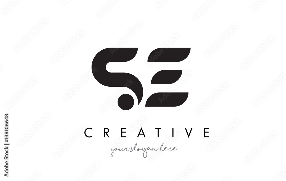 SE Letter Logo Design with Creative Modern Trendy Typography. SE Letter Logo Design with Creative Modern Trendy Typography.