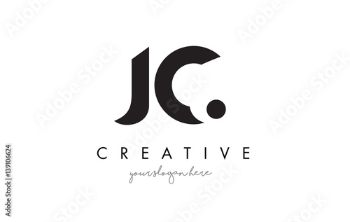 JC Letter Logo Design with Creative Modern Trendy Typography.
