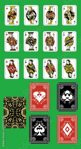 the poker playing cards
