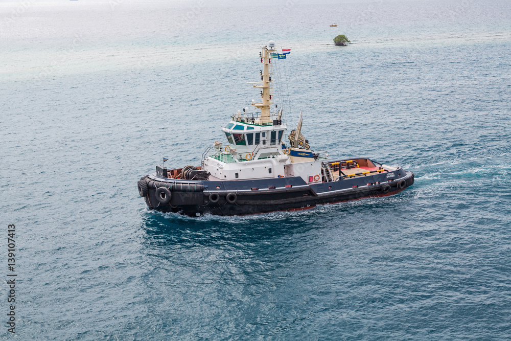 Tugboat Cruising in Aruba