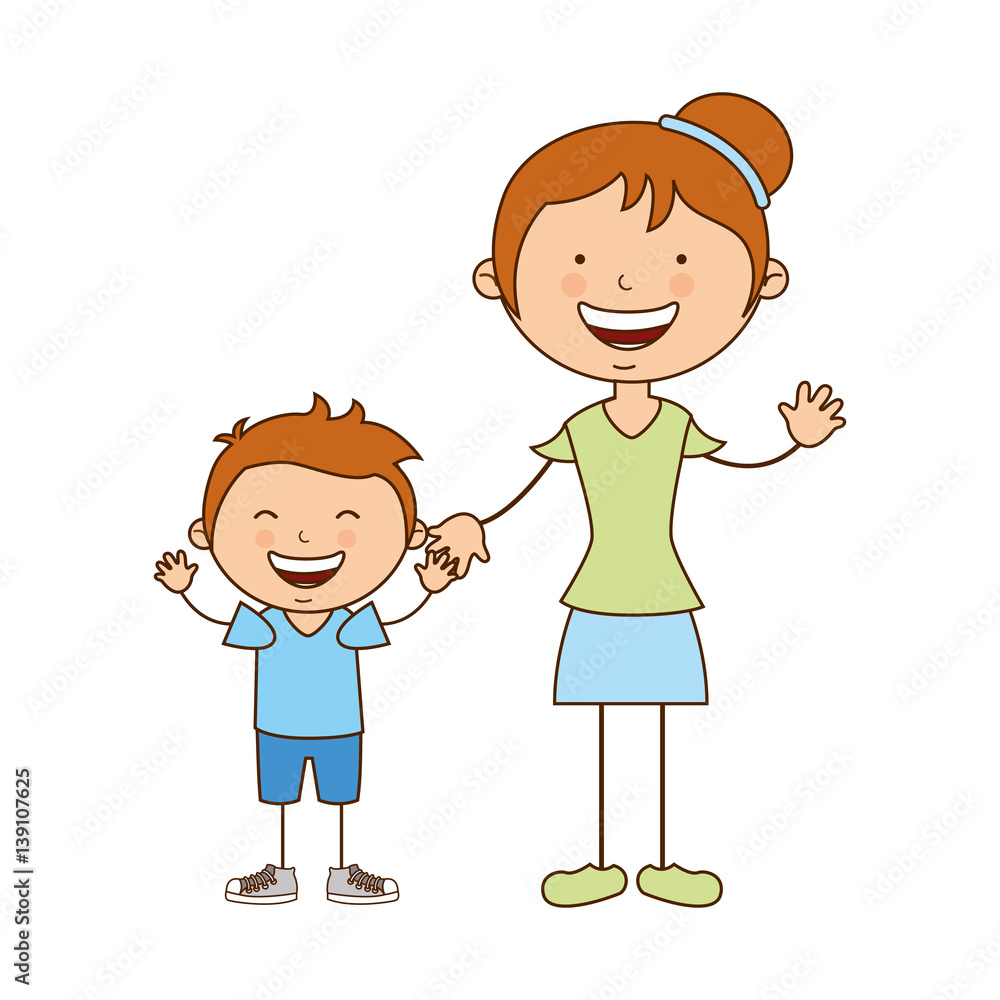 happy family members icon vector illustration design happy family members icon vector illustration design