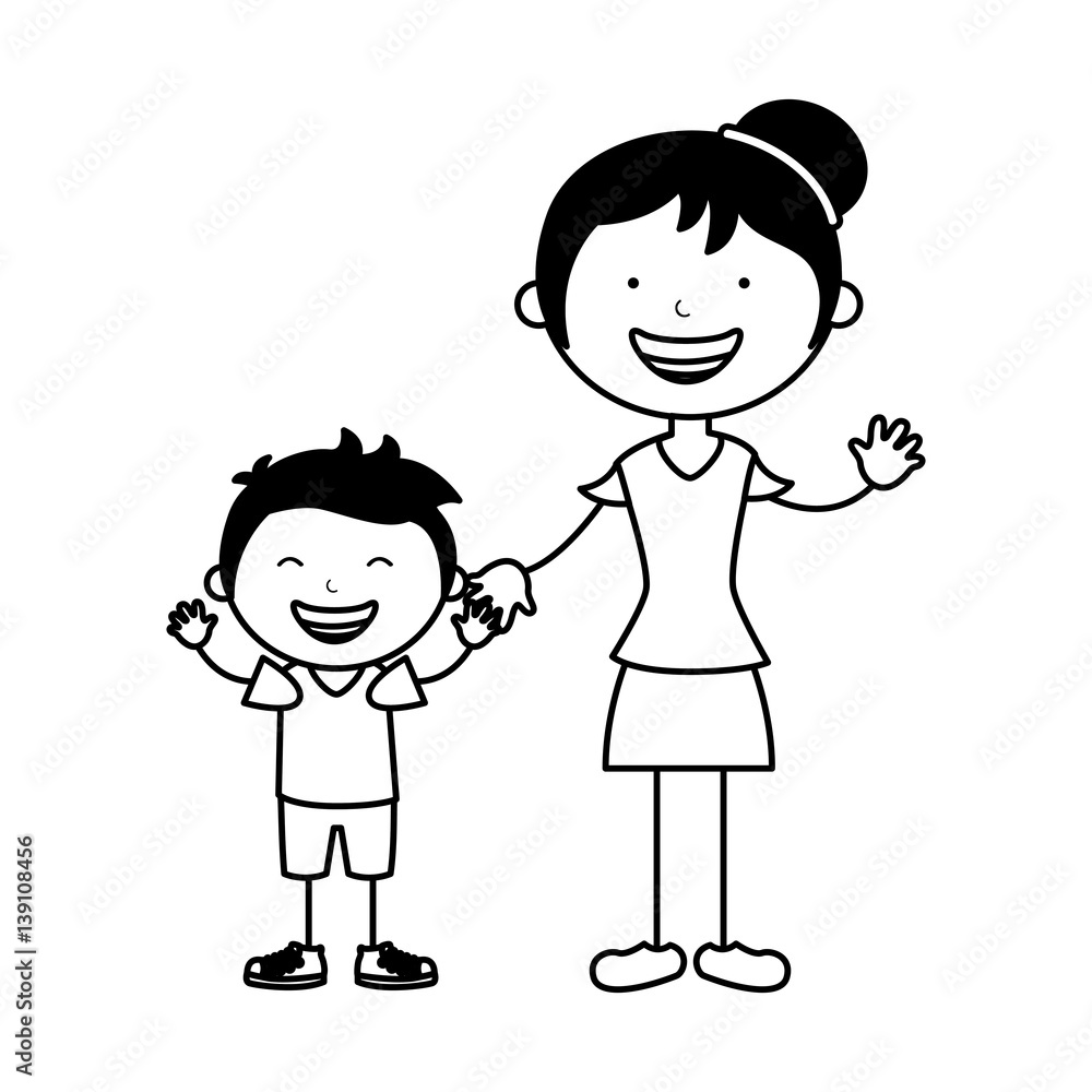 happy family members icon vector illustration design happy family members icon vector illustration design