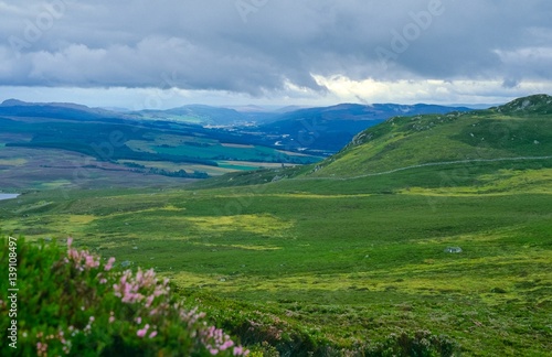 Wanderung zum Ben Vrackie / Beinn a' Bhreacaidh / Ben y Vreckie, Blick in das Tal Glen Tummel