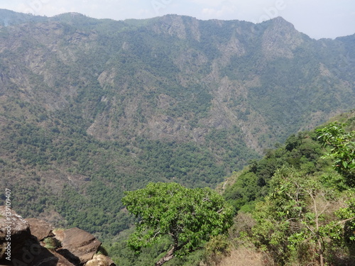 site view from dolphin nose ooty,india. photo