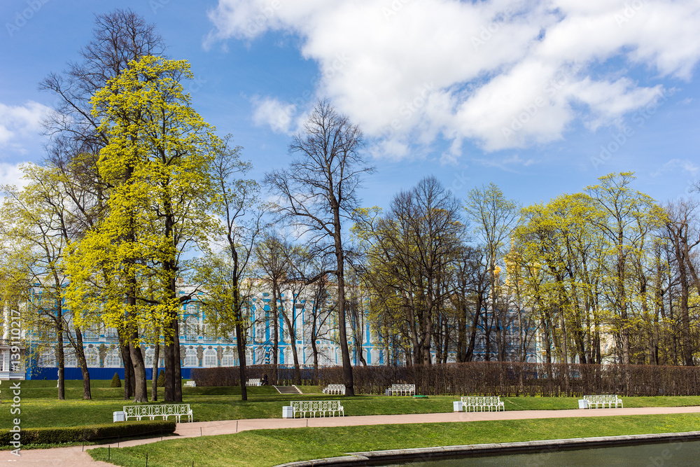 Palace and Park in spring
