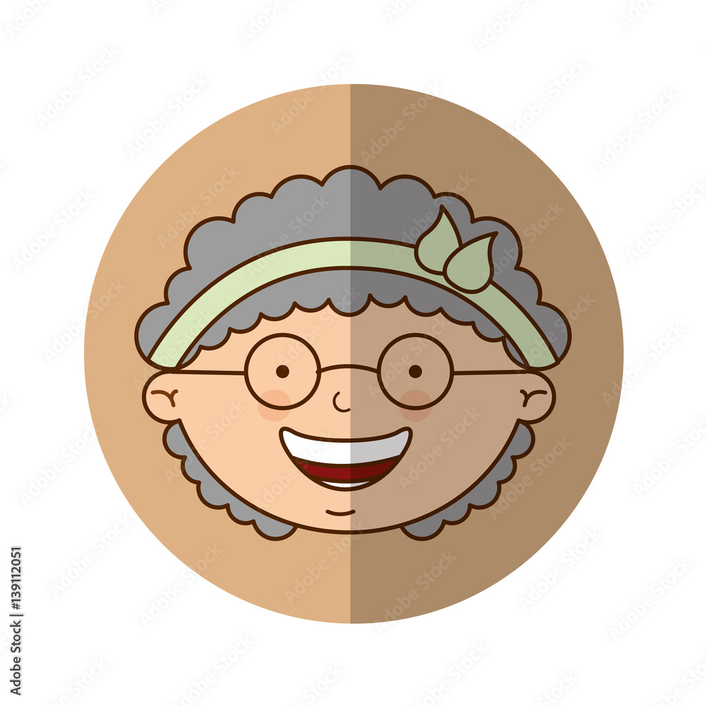 cute grandmother character icon vector illustration design cute grandmother character icon vector illustration design