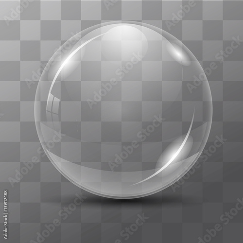 White transparent bubble.