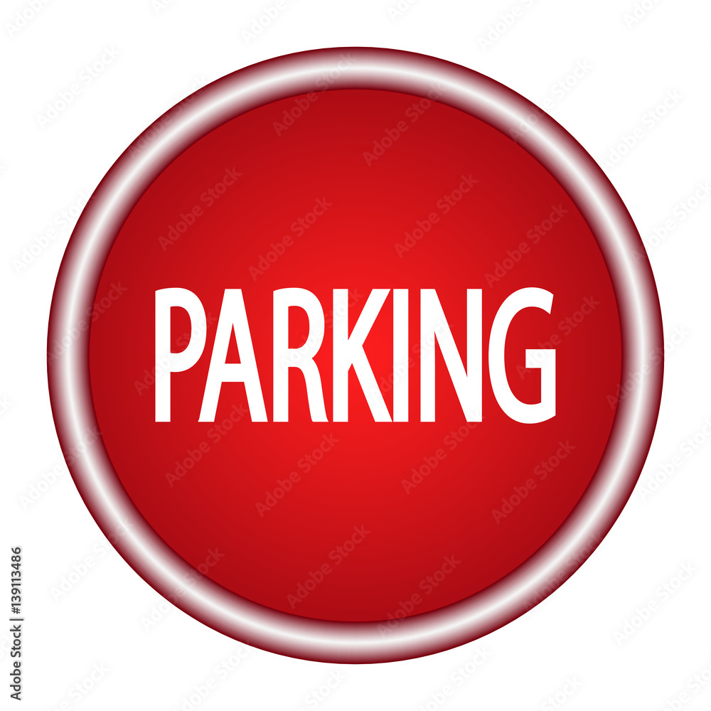 parking red round glossy modern design web icon parking red round glossy modern design web icon