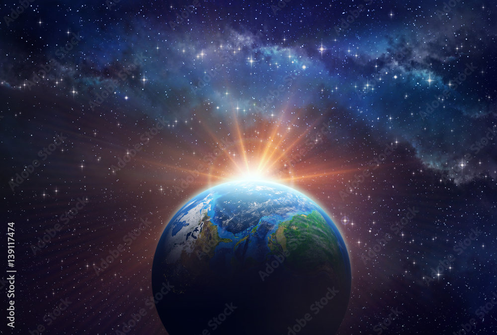 Fototapeta premium Exoplanet sunrise