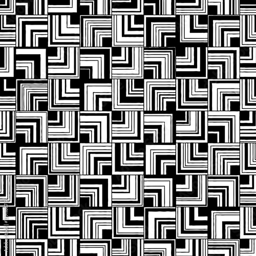 Seamless abstract pattern of square angle.