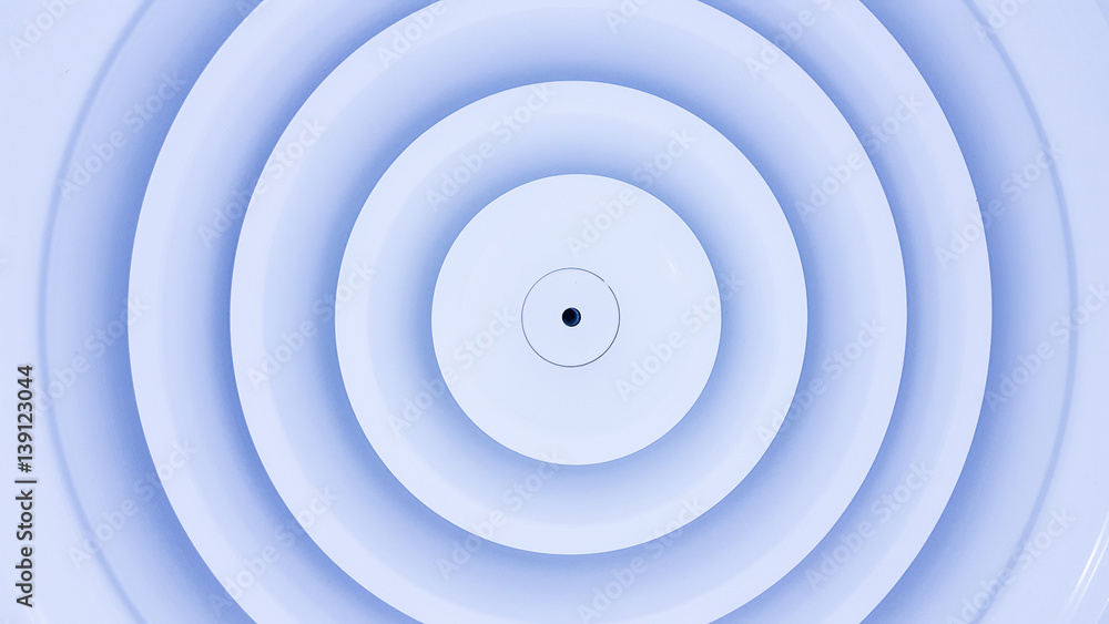 Close up circle air grill on ceiling. Close up circle air grill on ceiling.