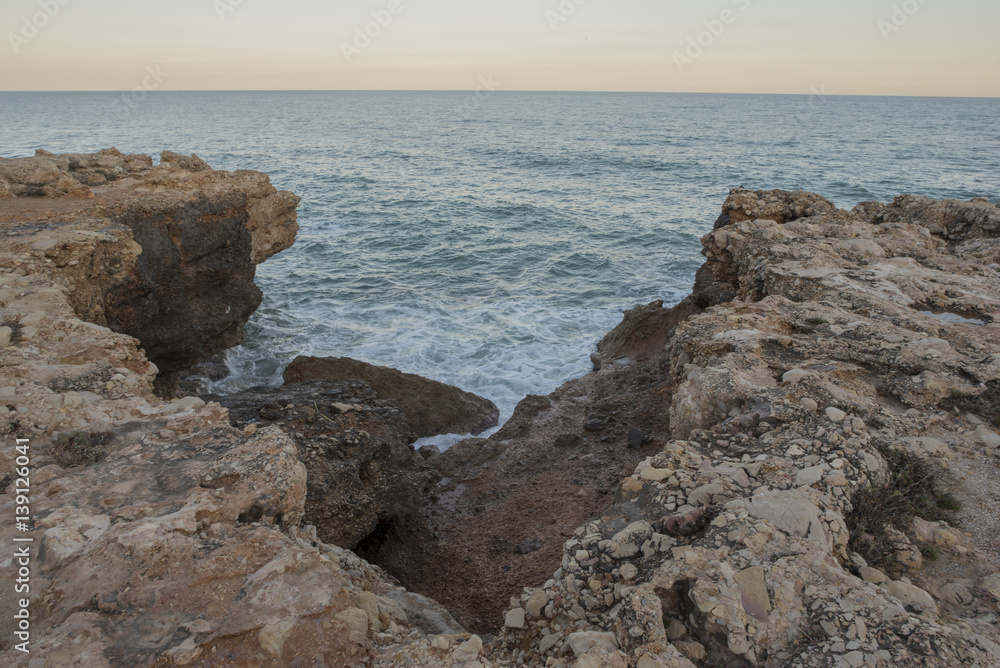 The sierra de irta in alcocebre, Castellon The sierra de irta in alcocebre, Castellon