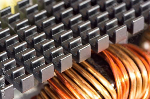 Fotografie Radiator and inductance coil