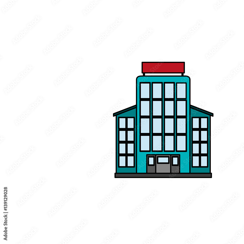 hotel building icon image vector illustration design hotel building icon image vector illustration design