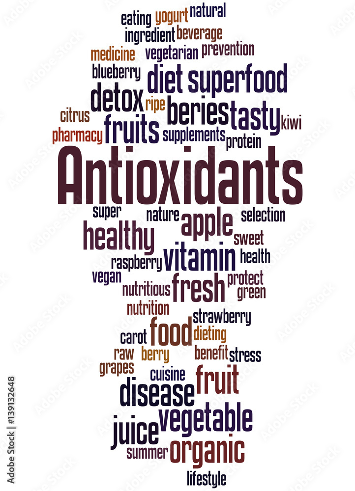 Obraz premium Antioxidants, word cloud concept 7