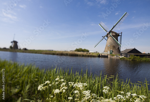 Windmill, Kinderdijk in netherlands