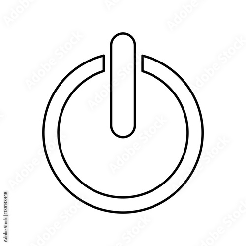 On off switch power icon vector illustration graphic design