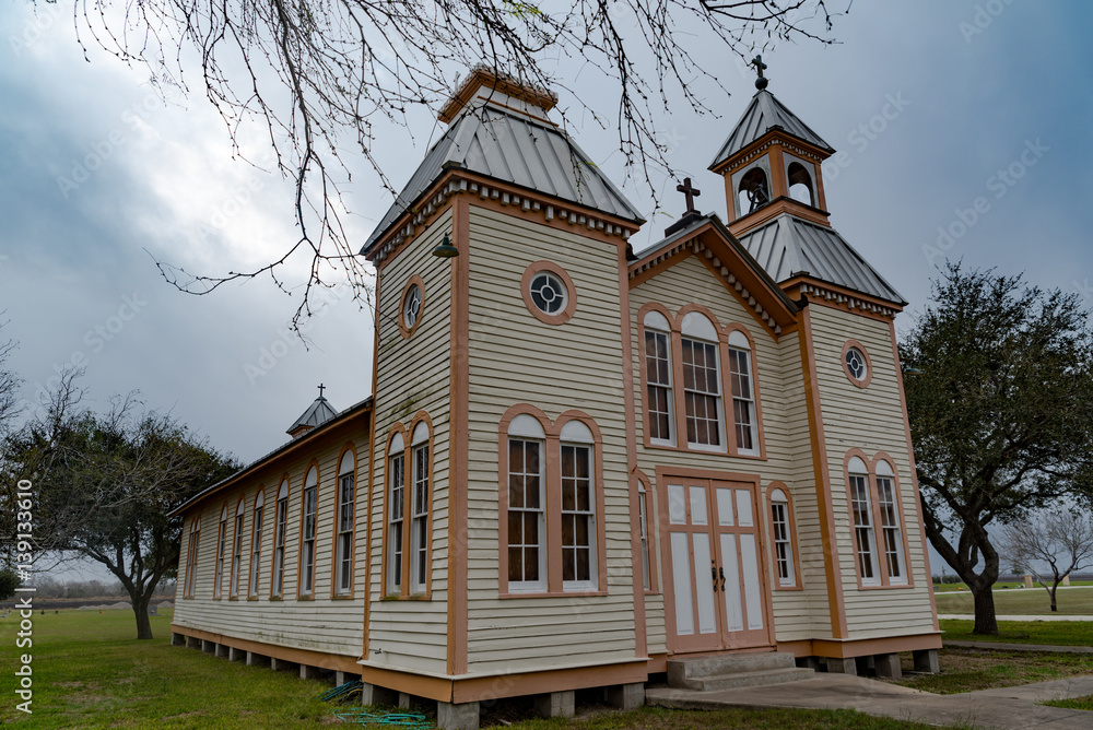 A historical site in Violet Texas, the Old Saint Anthony's Church built in 1910. A historical site in Violet Texas, the Old Saint Anthony's Church built in 1910.