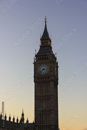 Big Ben at sunset