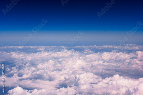 Blue sky and clouds. The beautiful blue sky © EwaStudio