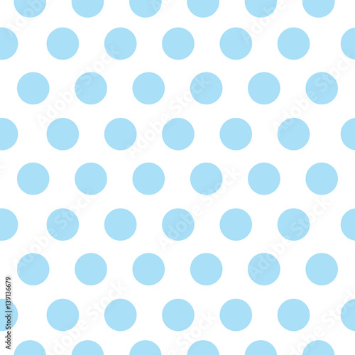 Seamless pink polka dot pattern repeatable tileable vector