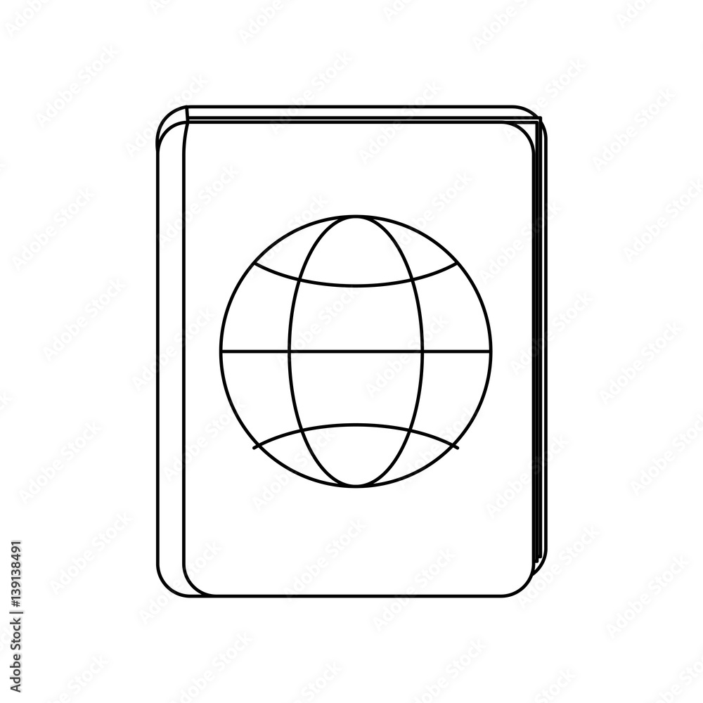 passport travel icon image vector illustration design passport travel icon image vector illustration design