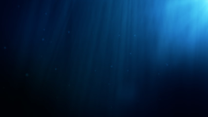 Underwater background. Blue Underwater with ripple and wave lights