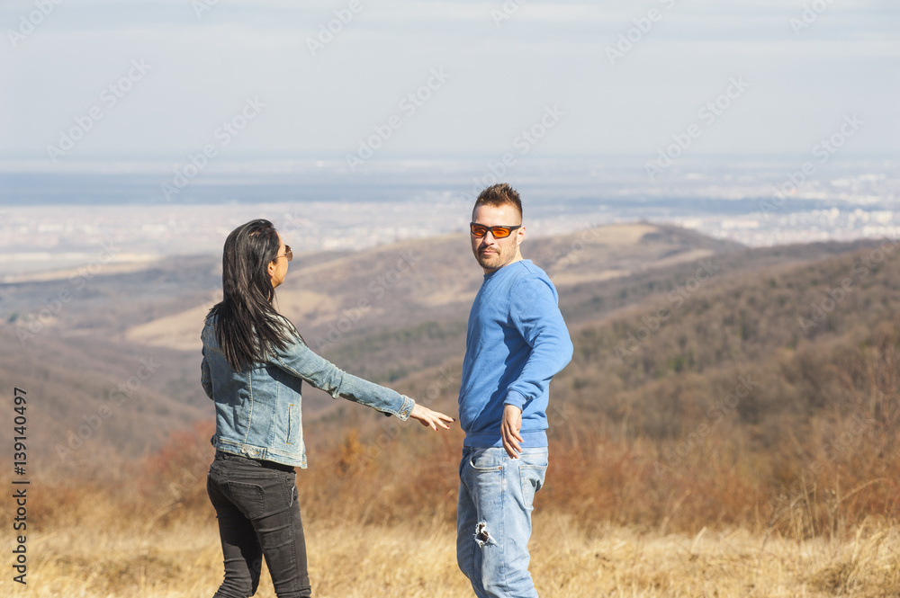 Young couple enjoy springtime Young couple enjoy springtime