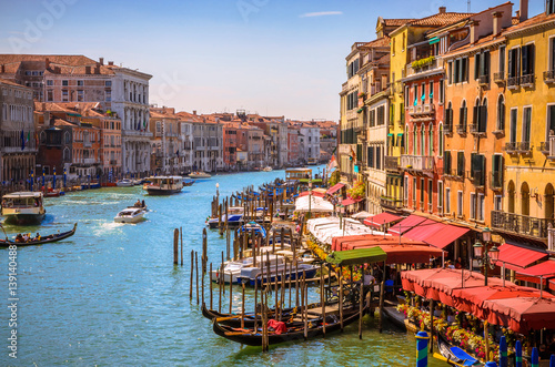 Panoramic view of famous Grand Canal in Venice, Italy © Olena Zn