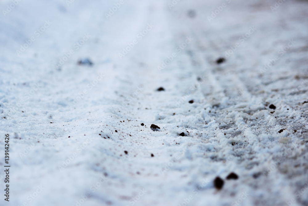 trace of the tread on snow machines. trace of the tread on snow machines.