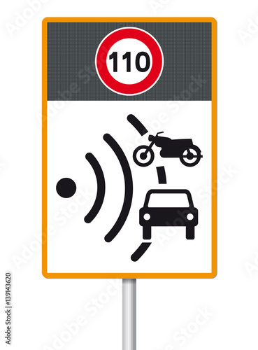 Panneau Contrôle Radar 110 Km/h