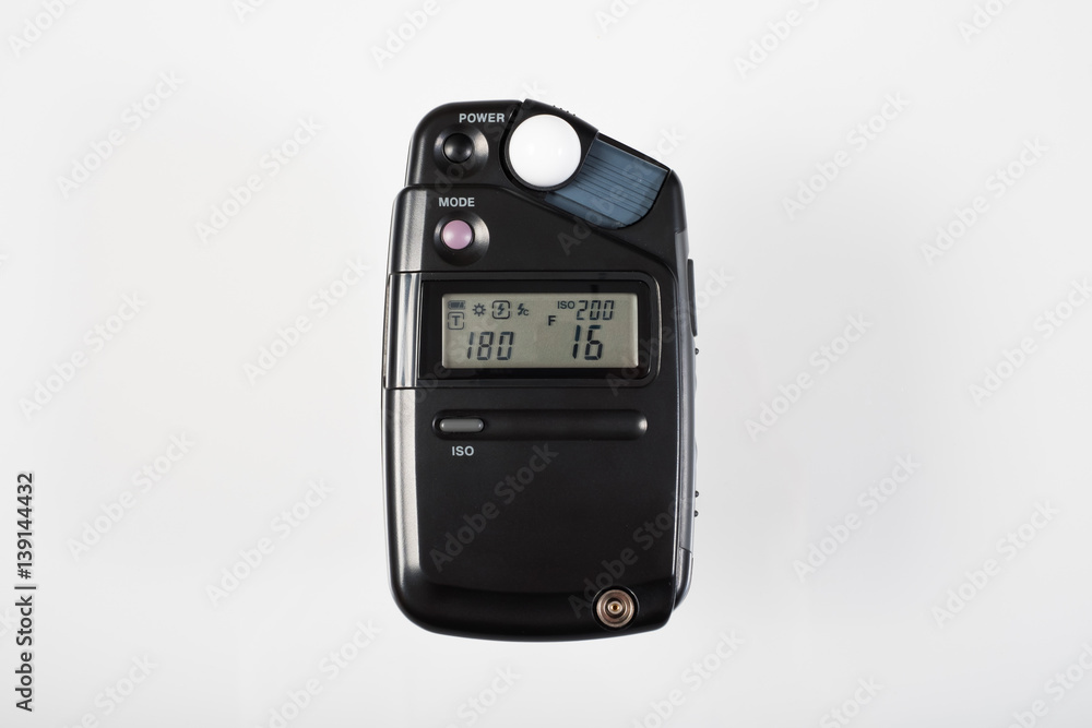 Digital lightmeter operating isolated Digital lightmeter operating isolated